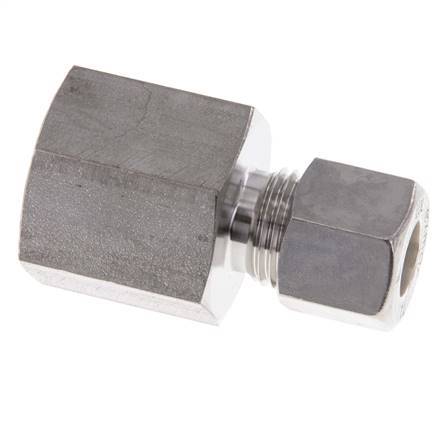G 1/2'' x 10L RVS Rechte Knelfitting 315 Bar DIN 2353