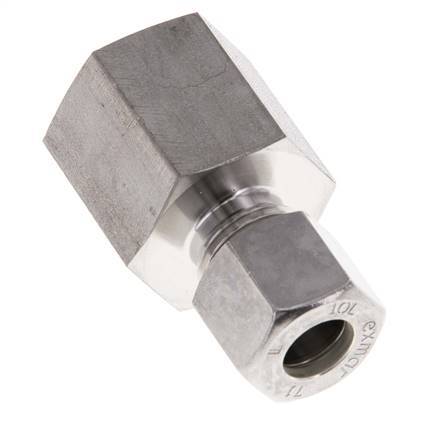 G 1/2'' x 10L RVS Rechte Knelfitting 315 Bar DIN 2353