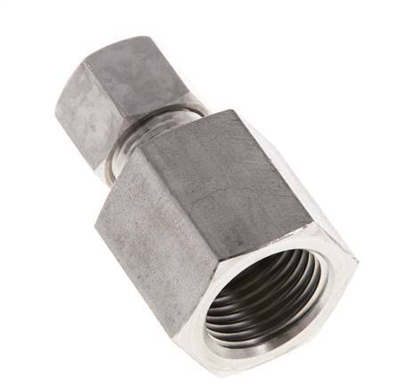 G 1/2'' x 10L RVS Rechte Knelfitting 315 Bar DIN 2353