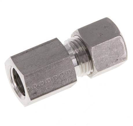 G 1/4'' x 10L Stainless steel Straight Compression Fitting 315 Bar DIN 2353