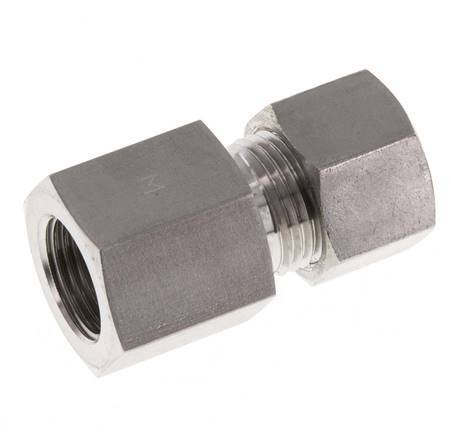 G 3/8'' x 12L RVS Rechte Knelfitting 315 Bar DIN 2353