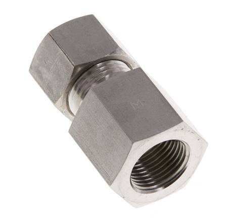 G 3/8'' x 12L RVS Rechte Knelfitting 315 Bar DIN 2353