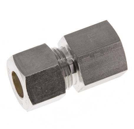 G 3/8'' x 12S RVS Rechte Knelfitting 630 Bar DIN 2353
