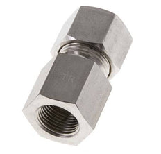 G 3/8'' x 12S RVS Rechte Knelfitting 630 Bar DIN 2353