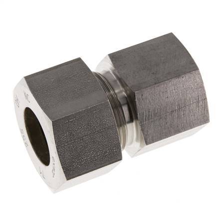 G 1'' x 25S RVS Rechte Knelfitting 400 Bar DIN 2353