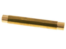 G 1/2'' Messing Dubbele Pijpnippel 16 Bar DIN 2982 - 150mm