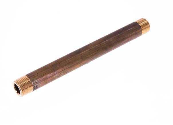 G 1/2'' Messing Dubbele Pijpnippel 16 Bar DIN 2982 - 200mm