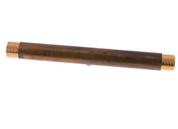 G 1/2'' Messing Dubbele Pijpnippel 16 Bar DIN 2982 - 200mm