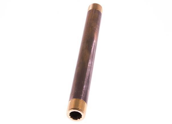 G 1/2'' Messing Dubbele Pijpnippel 16 Bar DIN 2982 - 200mm