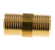 G 1/2'' Messing Dubbele Pijpnippel 16 Bar DIN 2982 - 40mm
