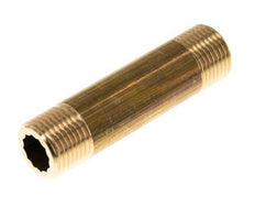 G 1/2'' Messing Dubbele Pijpnippel 16 Bar DIN 2982 - 80mm