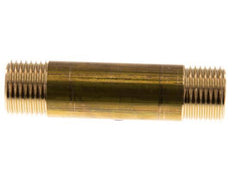 G 1/2'' Messing Dubbele Pijpnippel 16 Bar DIN 2982 - 80mm