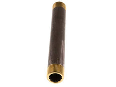 G 3/4'' Brass Double Pipe Nipple 16 Bar DIN 2982 - 180mm