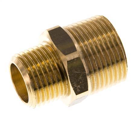 R 3/4'' x R 1/2'' Messing Borstnippel 16 Bar