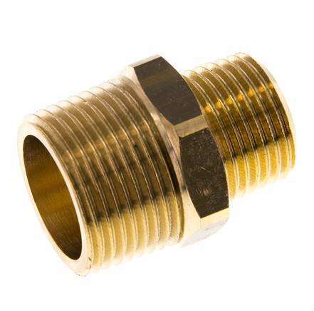 R 3/4'' x R 1/2'' Messing Borstnippel 16 Bar
