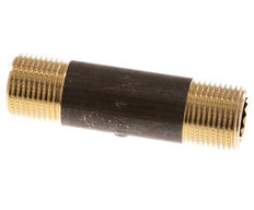 G 3/8'' Messing Dubbele Pijpnippel 16 Bar DIN 2982 - 60mm
