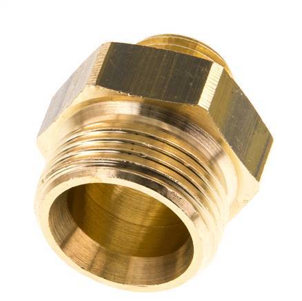 G 1'' x G 1/2'' Messing Borstnippel 16 Bar