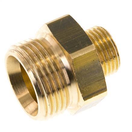 G 1'' x G 1/2'' Messing Borstnippel 16 Bar