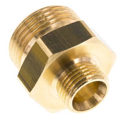 G 1'' x G 1/2'' Messing Borstnippel 16 Bar