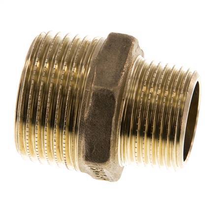 R 1'' x R 3/4'' Messing Borstnippel 16 Bar