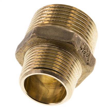 R 1'' x R 3/4'' Messing Borstnippel 16 Bar