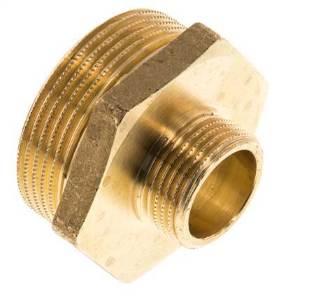 G 1 1/2'' x G 3/4'' Messing Borstnippel 16 Bar