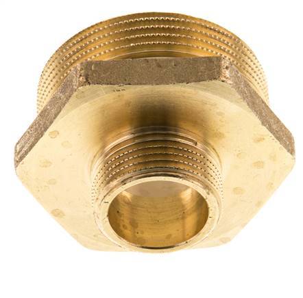 G 1 1/2'' x G 3/4'' Messing Borstnippel 16 Bar