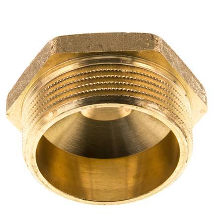 G 1 1/2'' x G 3/4'' Messing Borstnippel 16 Bar