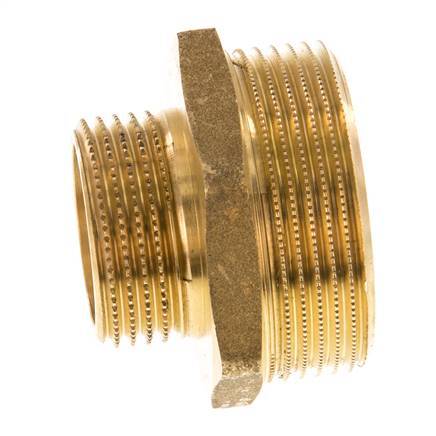 G 1 1/2'' x G 1'' Messing Borstnippel 16 Bar