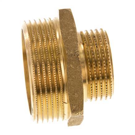 G 1 1/2'' x G 1'' Messing Borstnippel 16 Bar