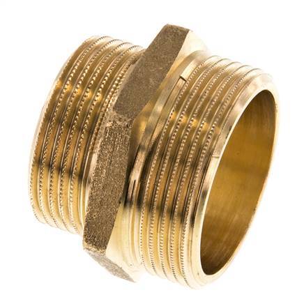 G 1 1/2'' x G 1 1/4'' Messing Borstnippel 16 Bar