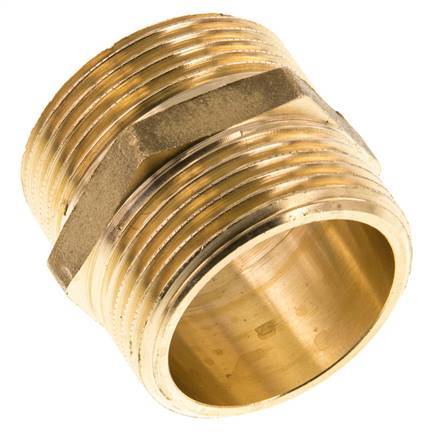 G 1 1/4'' Messing Borstnippel 16 Bar