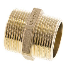 R 1 1/4'' Messing Borstnippel 16 Bar