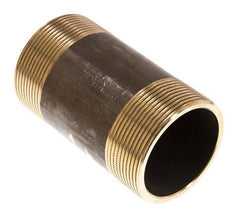 G 2'' Brass Double Pipe Nipple 16 Bar DIN 2982 - 100mm