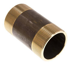 G 2'' Brass Double Pipe Nipple 16 Bar DIN 2982 - 100mm