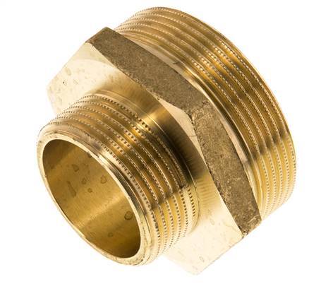 G 2'' x G 1 1/4'' Messing Borstnippel 16 Bar
