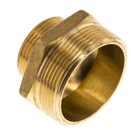 G 2'' x G 1 1/4'' Messing Borstnippel 16 Bar
