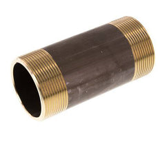 G 2'' Brass Double Pipe Nipple 16 Bar DIN 2982 - 120mm