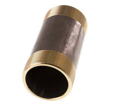 G 2'' Brass Double Pipe Nipple 16 Bar DIN 2982 - 120mm