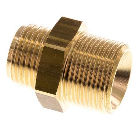 M24x1.5 x G 1/2'' Messing Borstnippel 16 Bar