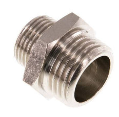 G 1/2'' x G 3/8'' Nickel plated Brass Double Nipple 16 Bar [2 Pieces]