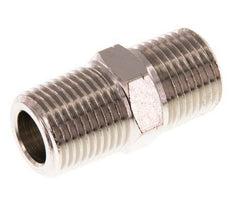 1/2'' NPT x R 1/2'' Vernikkeld Messing Borstnippel 60 Bar
