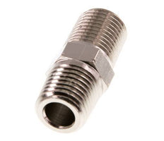 1/4'' NPT x R 1/4'' Vernikkeld Messing Borstnippel 60 Bar