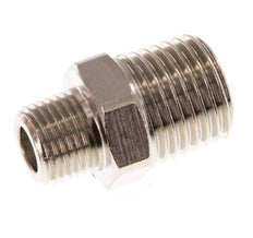 R 1/4'' x R 1/8'' Nickel plated Brass Double Nipple 16 Bar [10 Pieces]