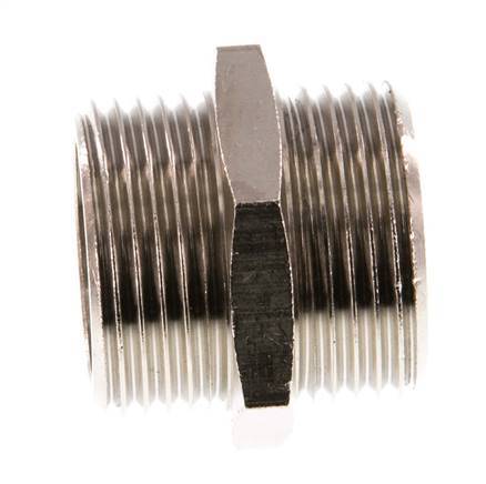 G 3/4'' Vernikkeld Messing Borstnippel 16 Bar