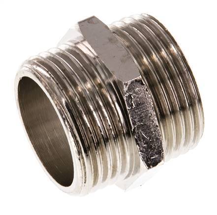 G 1'' Vernikkeld Messing Borstnippel 16 Bar