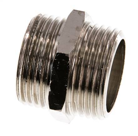 G 1'' Vernikkeld Messing Borstnippel 16 Bar