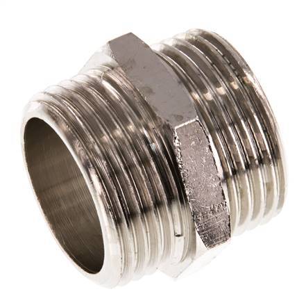 G 1'' Vernikkeld Messing Borstnippel 16 Bar