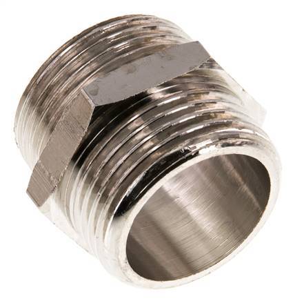 G 1'' Vernikkeld Messing Borstnippel 16 Bar