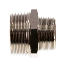 R 1'' x R 3/4'' Vernikkeld Messing Borstnippel 16 Bar